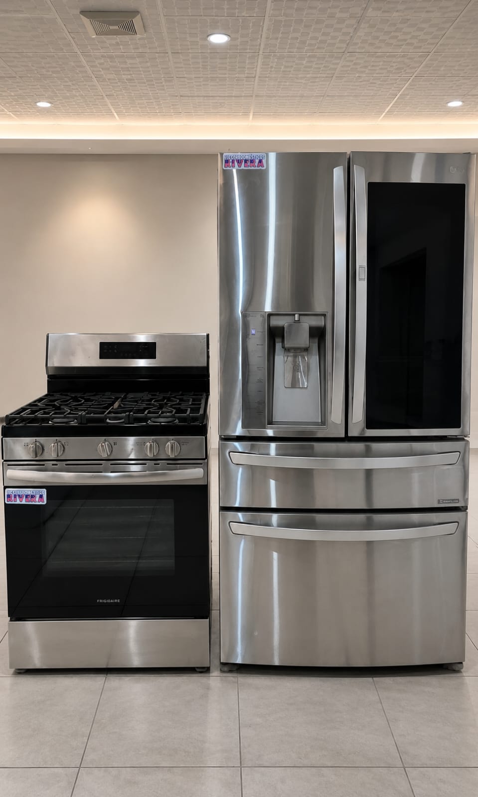 Estufa Frigidaire y refrigeradora LG — Electrodomésticos Rivera, San Pedro Sula