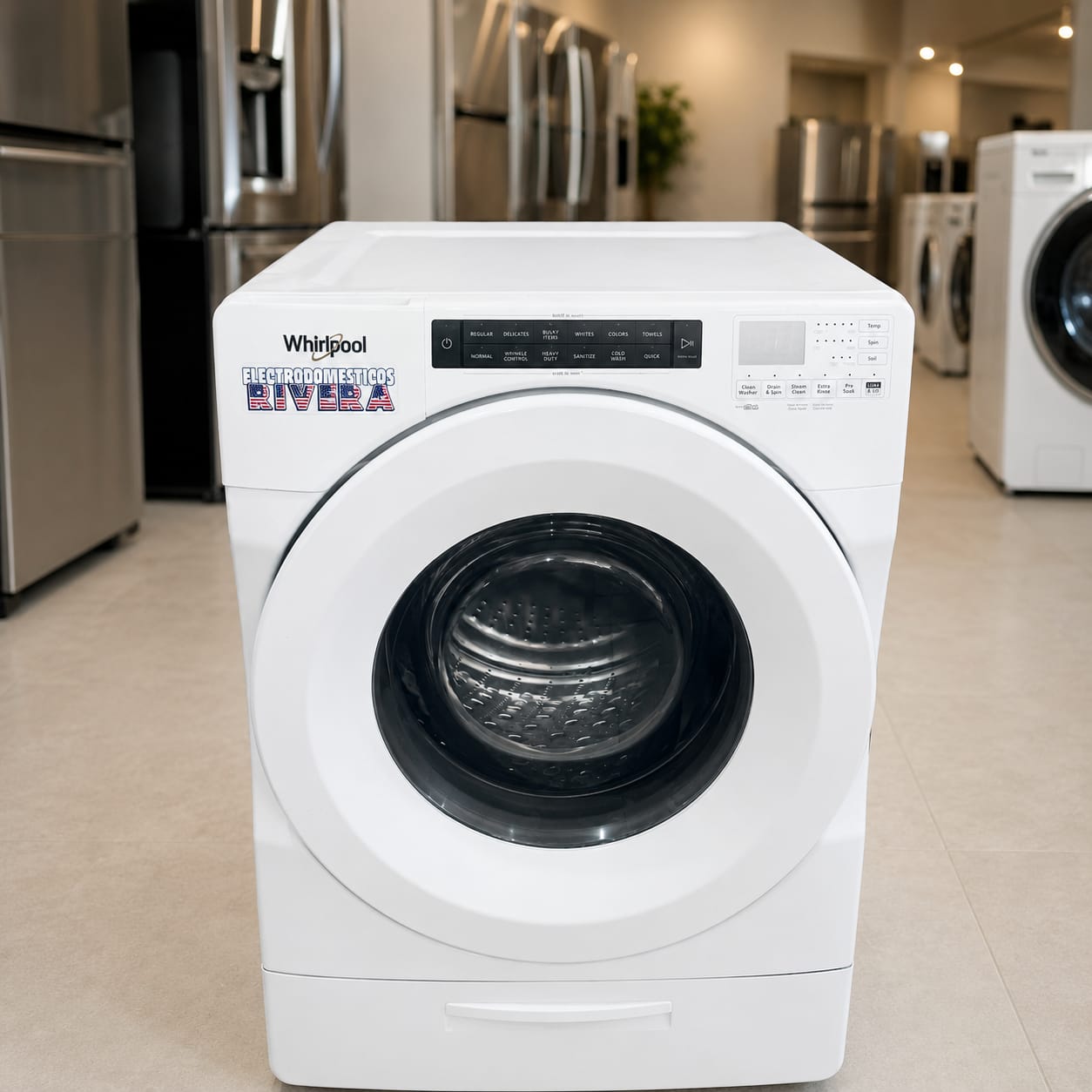Lavadora Whirlpool carga frontal — Electrodomésticos Rivera, San Pedro Sula