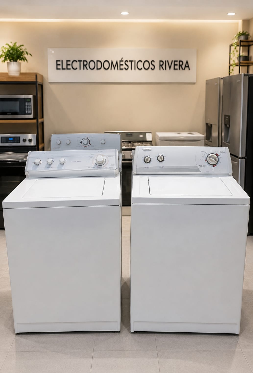 Lavadoras en exhibición — Electrodomésticos Rivera, San Pedro Sula